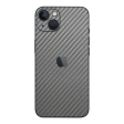 iPhone 13 MINI 3D Textured CARBON Fibre Skin - Metallic Grey Sale