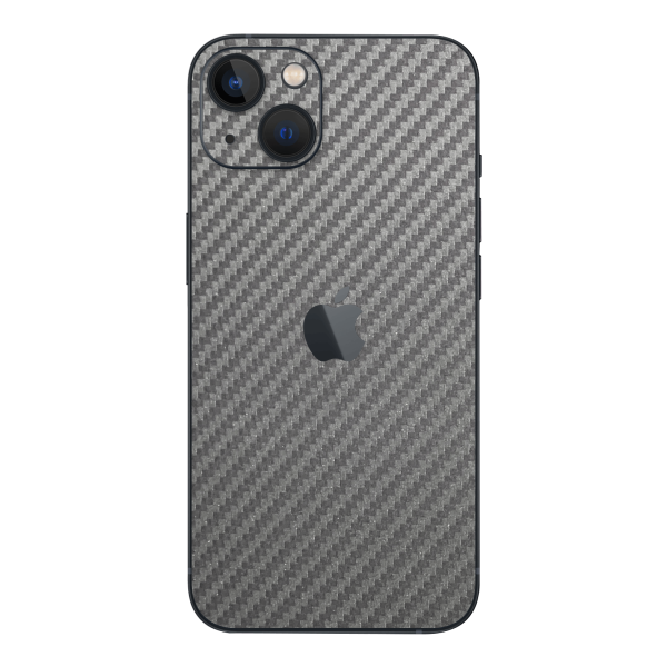 iPhone 13 MINI 3D Textured CARBON Fibre Skin - Metallic Grey Sale