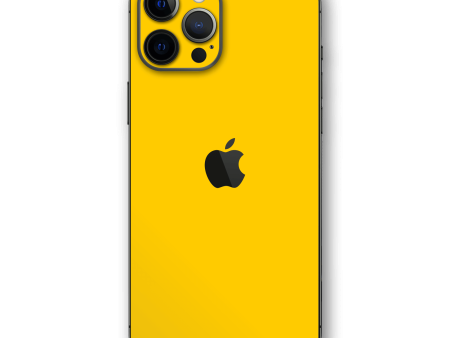 iPhone 12 Pro MAX GLOSSY Golden Yellow Skin Sale