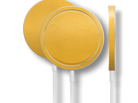 YELLOW MATT Metallic Skin for Apple MagSafe Charger Online Hot Sale