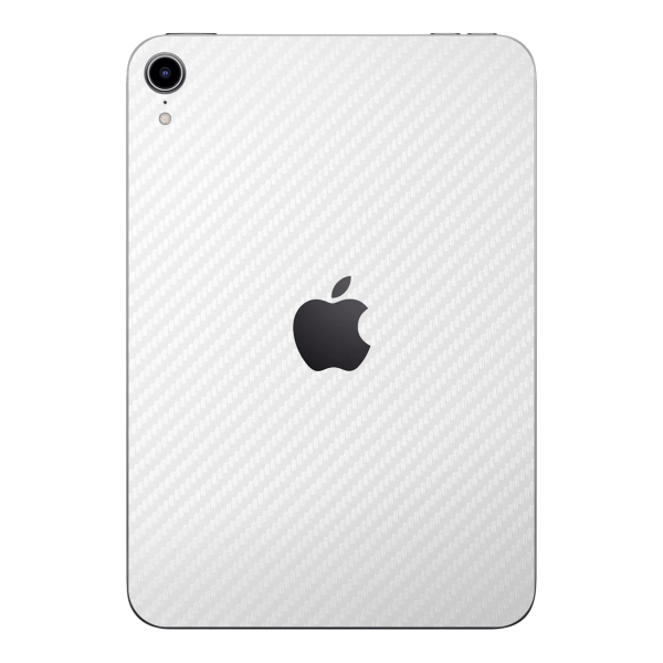 iPad MINI 6 (2021) Textured CARBON Fibre Skin - WHITE Online now