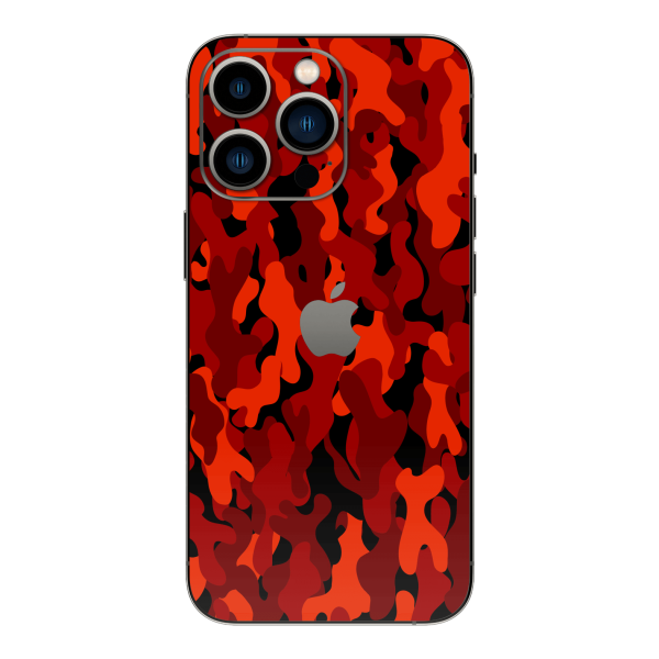 iPhone 13 PRO SIGNATURE Fire CAMO Skin For Cheap