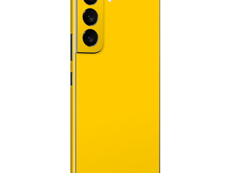 Samsung Galaxy S22 GLOSSY GOLDEN YELLOW Skin Hot on Sale