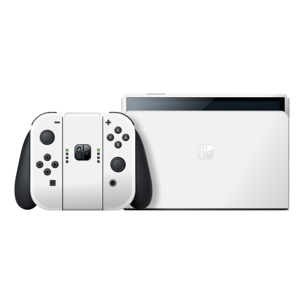 Nintendo Switch OLED Soft-Touch POLAR White StealthMatte Skin Sale