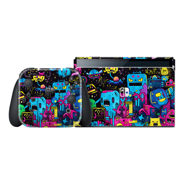 Nintendo Switch OLED SIGNATURE Arcade Rave Skin For Cheap