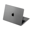 MacBook PRO 14  (2021) 3D Textured CARBON Fibre Skin - Metallic Grey For Sale