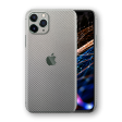 iPhone 11 Pro MAX 3D Textured CARBON Fibre Skin - Metallic Grey Sale