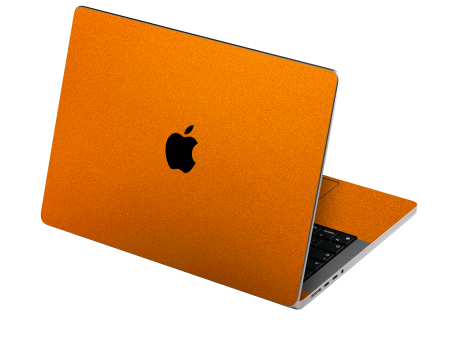 MacBook PRO 14  (2021) GLOSSY FIERY ORANGE TUNING Metallic Skin Online Hot Sale