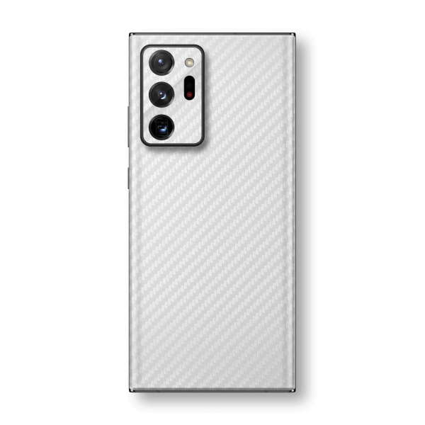 Samsung Galaxy NOTE 20 ULTRA 3D Textured CARBON Fibre Skin - WHITE Cheap