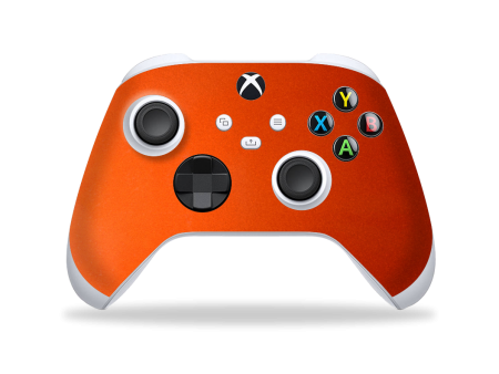 XBOX Series X CONTROLLER Skin - GLOSSY FIERY ORANGE TUNING Metallic Supply