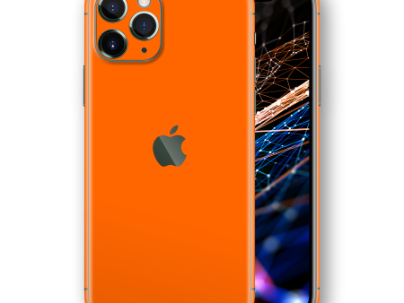 iPhone 11 Pro MAX GLOSSY Orange Skin Supply