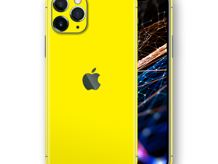 iPhone 11 Pro MAX GLOSSY Lemon Yellow Skin Discount