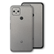 Google Pixel 5 3D Textured CARBON Fibre Skin - Metallic Grey Sale