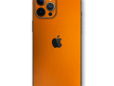 iPhone 12 Pro MAX GLOSSY FIERY ORANGE TUNING Metallic Skin For Sale