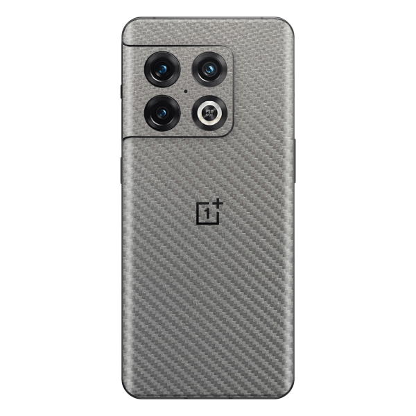 OnePlus 10 PRO Textured CARBON Fibre Skin - Metallic GREY Hot on Sale