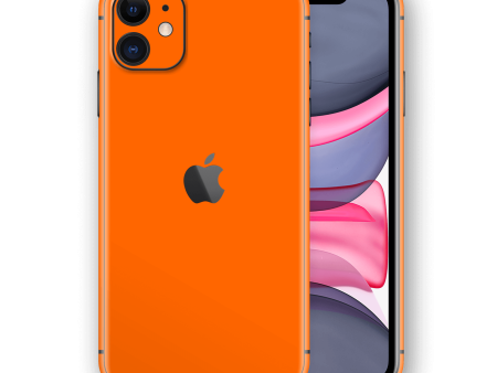 iPhone 11 GLOSSY Orange Skin Online