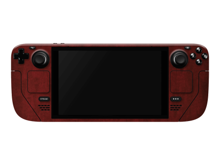 Steam Deck Oled LUXURIA Scarlet Satin Wood Skin For Cheap