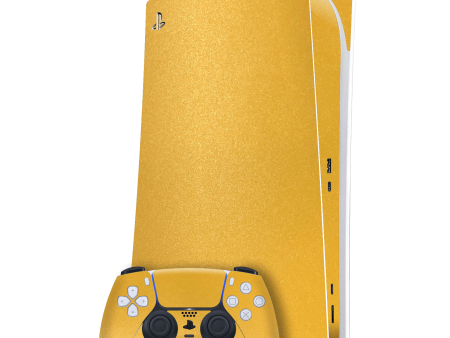 PlayStation 5 (PS5) DIGITAL EDITION YELLOW MATT Metallic Skin Sale