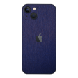 iPhone 14 BRUSHED BLUE Metallic Skin For Cheap