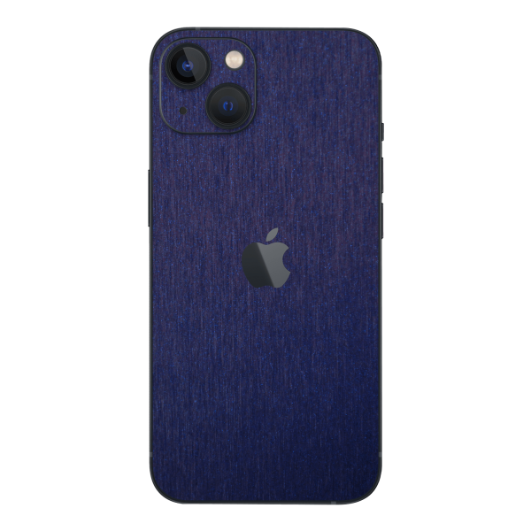 iPhone 14 BRUSHED BLUE Metallic Skin For Cheap