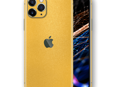 iPhone 11 Pro MAX YELLOW MATT Metallic Skin Hot on Sale