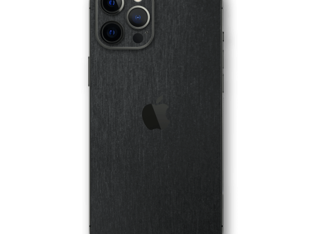 iPhone 12 Pro MAX BRUSHED BLACK Metallic Skin Discount