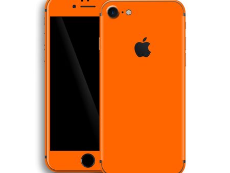 iPhone 8 GLOSSY Orange Skin For Sale