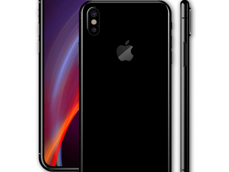 iPhone XS MAX LUXURIA High Gloss JET BLACK Skin For Cheap