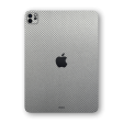 iPad PRO 11  (2021) Textured CARBON Fibre Skin - Grey Metallic Cheap