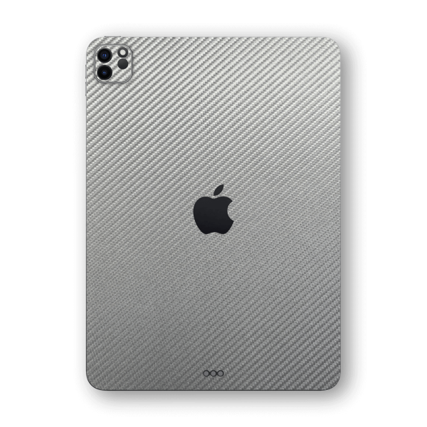 iPad PRO 11  (2021) Textured CARBON Fibre Skin - Grey Metallic Cheap