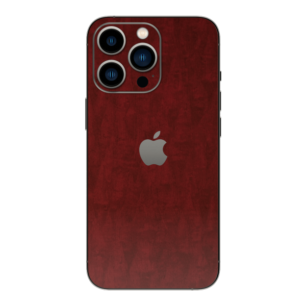 iPhone 13 PRO LUXURIA Scarlet Satin Wood Skin For Sale