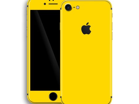 iPhone 8 GLOSSY Lemon Yellow Skin Hot on Sale