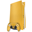 PlayStation 5 (PS5) DISC Edition YELLOW MATT Metallic Skin on Sale