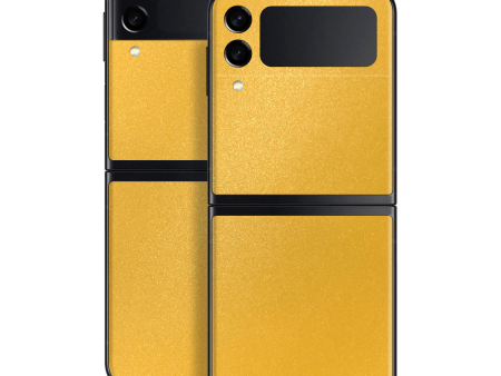 Samsung Galaxy Z Flip 3 YELLOW MATT Metallic Skin For Discount