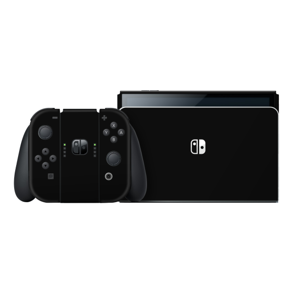 Nintendo Switch OLED Soft-Touch PHANTOM Black StealthMatte Skin Online now