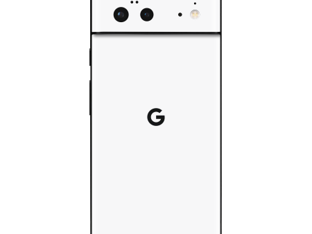 Google Pixel 6 GLOSSY JET WHITE Skin For Discount