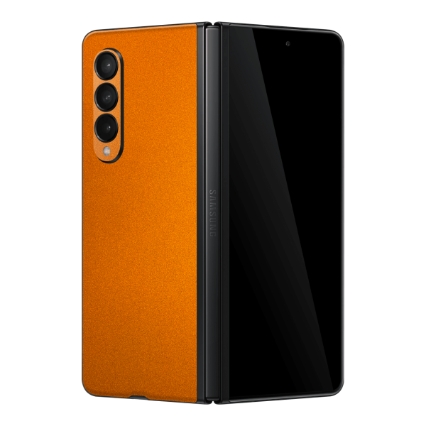 Samsung Galaxy Z FOLD 3 GLOSSY FIERY ORANGE TUNING Metallic Skin Online