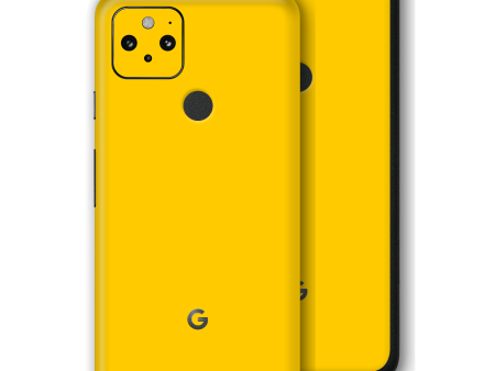 Google Pixel 5 GLOSSY Golden Yellow Skin Sale