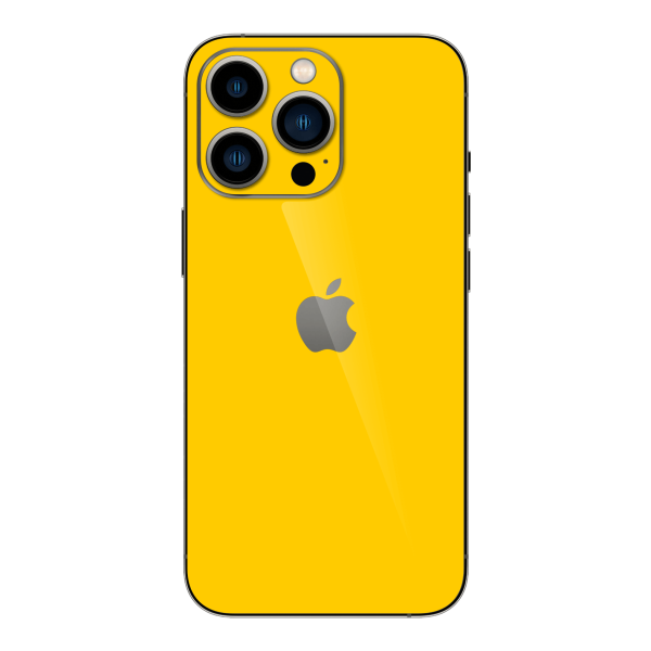 iPhone 13 PRO GLOSSY Golden Yellow Skin Fashion