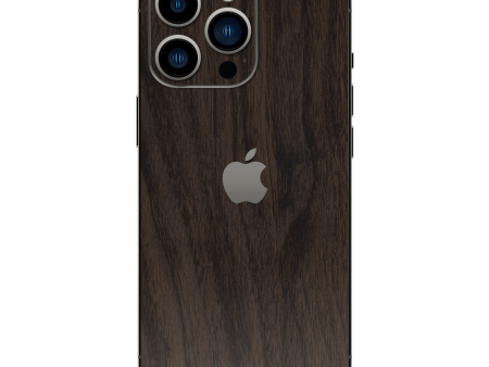 iPhone 13 Pro MAX LUXURIA Textured DARK WALNUT Skin For Discount