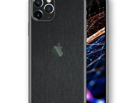 iPhone 11 Pro MAX BRUSHED BLACK Metallic Skin Sale