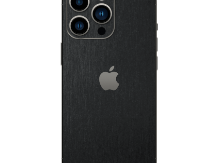 iPhone 13 PRO BRUSHED BLACK Metallic Skin Fashion