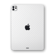 iPad PRO 11  (2021) Textured CARBON Fibre Skin - WHITE Hot on Sale