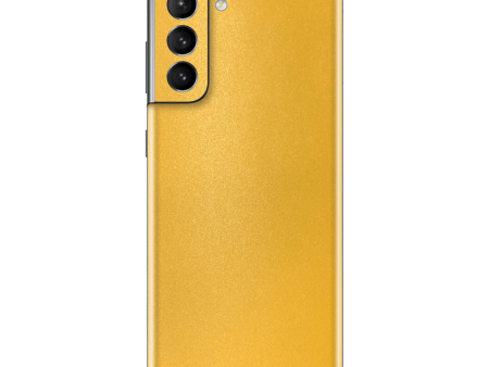 Samsung Galaxy S21+ PLUS YELLOW MATT Metallic Skin For Cheap