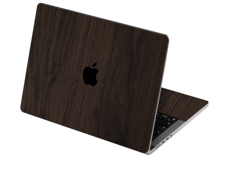 MacBook PRO 14  (2024, M4) LUXURIA Textured DARK WALNUT Skin Online Sale