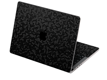 MacBook PRO 14  (2024, M4) LUXURIA BLACK HONEYCOMB 3D TEXTURED Skin Cheap