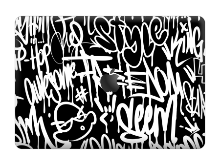 MacBook Pro 13  (2020 2022) SIGNATURE Monochrome Graffiti Skin Supply