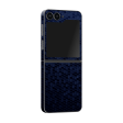 Samsung Z Flip 6 LUXURIA Navy Blue HONEYCOMB 3D TEXTURED Skin Supply