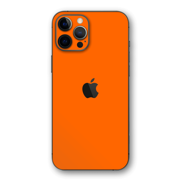 iPhone 12 Pro MAX GLOSSY Orange Skin Hot on Sale