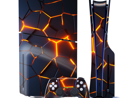 PS5 Slim (DISC Edition) SIGNATURE The Core Skin Hot on Sale